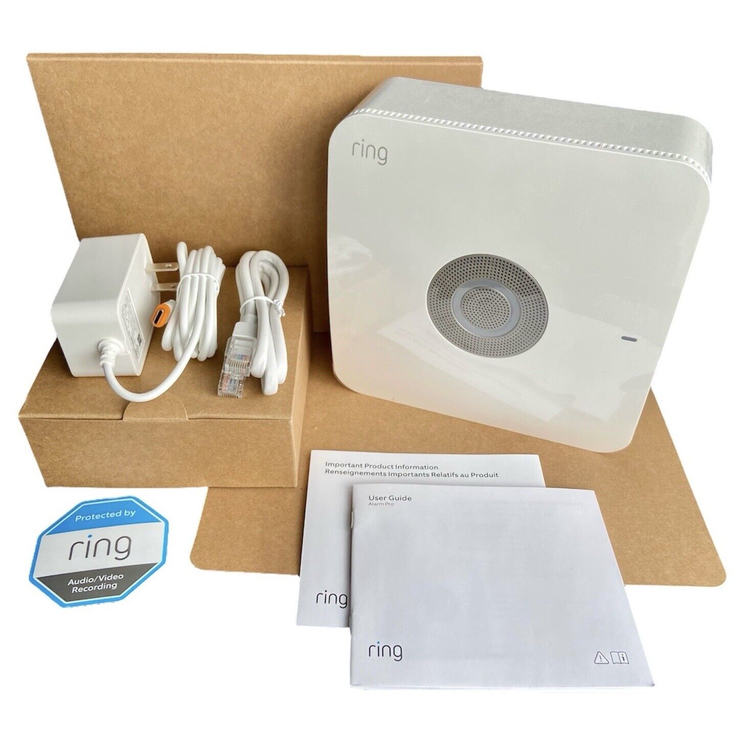 Video Doorbell Ring Wifi Router Ring Alarm Pro 13 Piece Kit With Built-in Eero WiFi Router And Doorbell  Pro