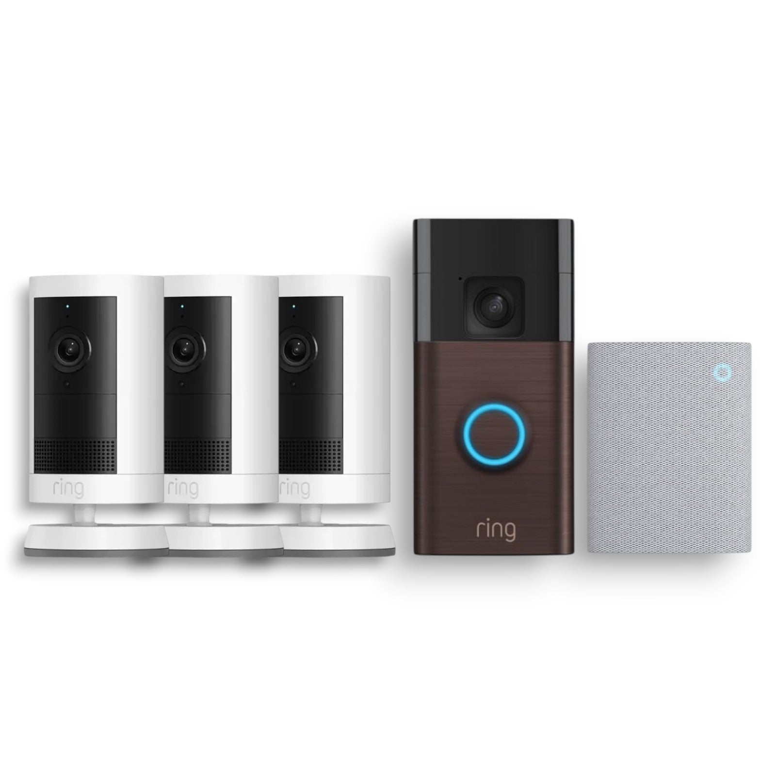 Ring Battery Doorbell with Chime 3 and Outdoor Cam Plus Battery ...