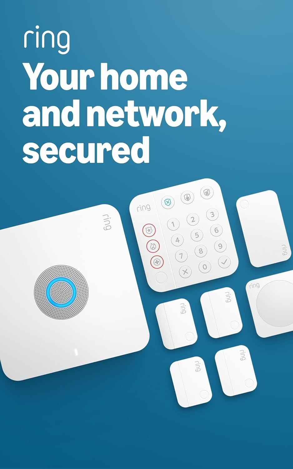 Ring Alarm Pro Wired Home Security System with Built-in eero WiFi 6 ...